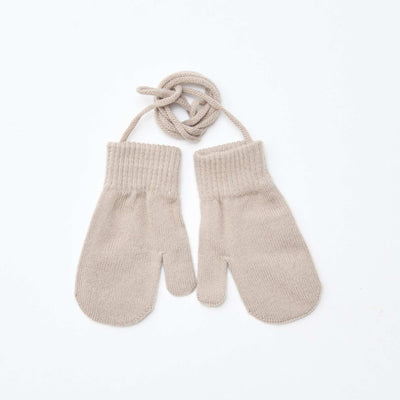 Par de manoplas de punto BEIGE