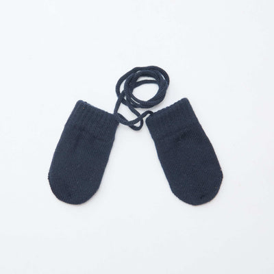 Manoplas polares de punto AZUL