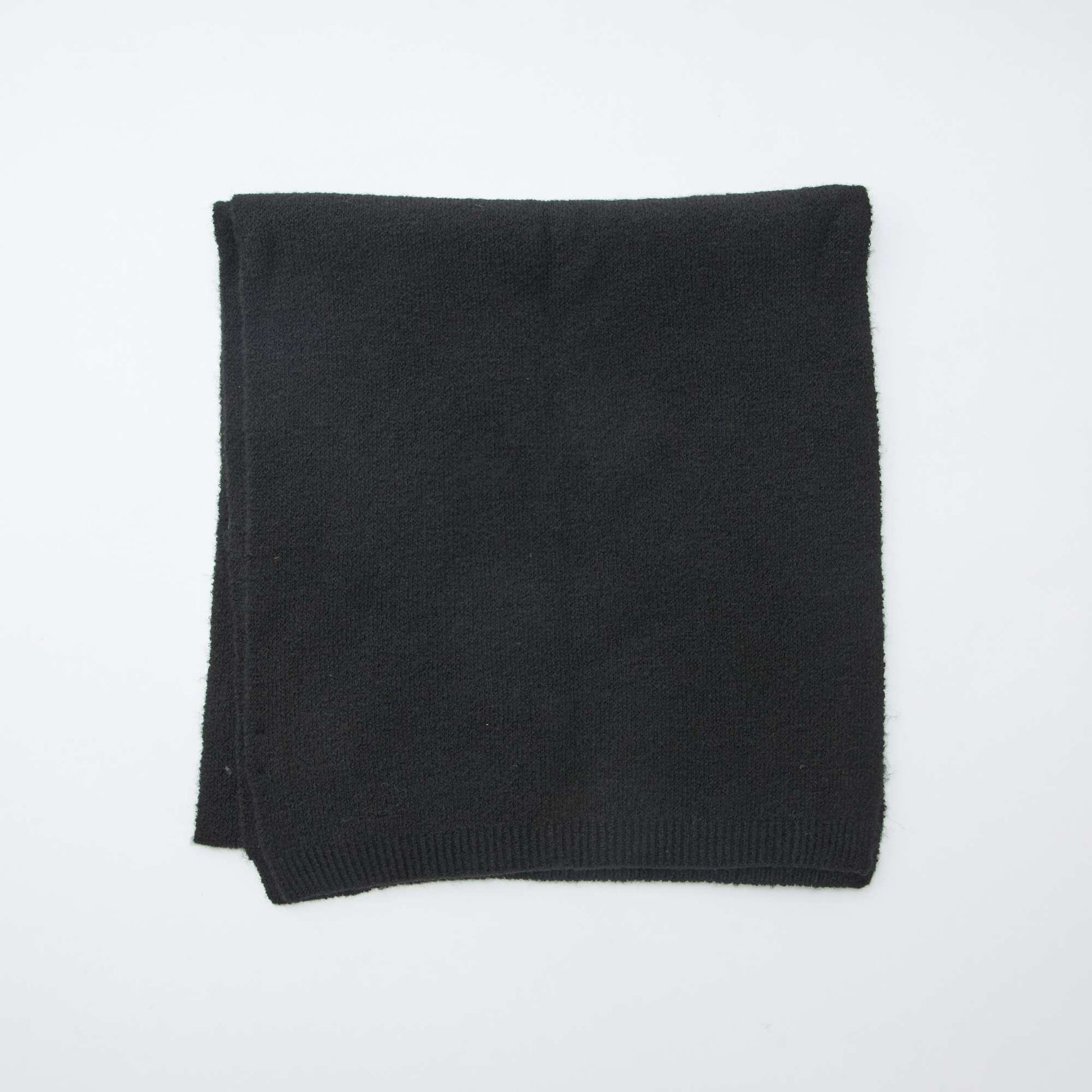 Bufanda cálida lisa NEGRO
