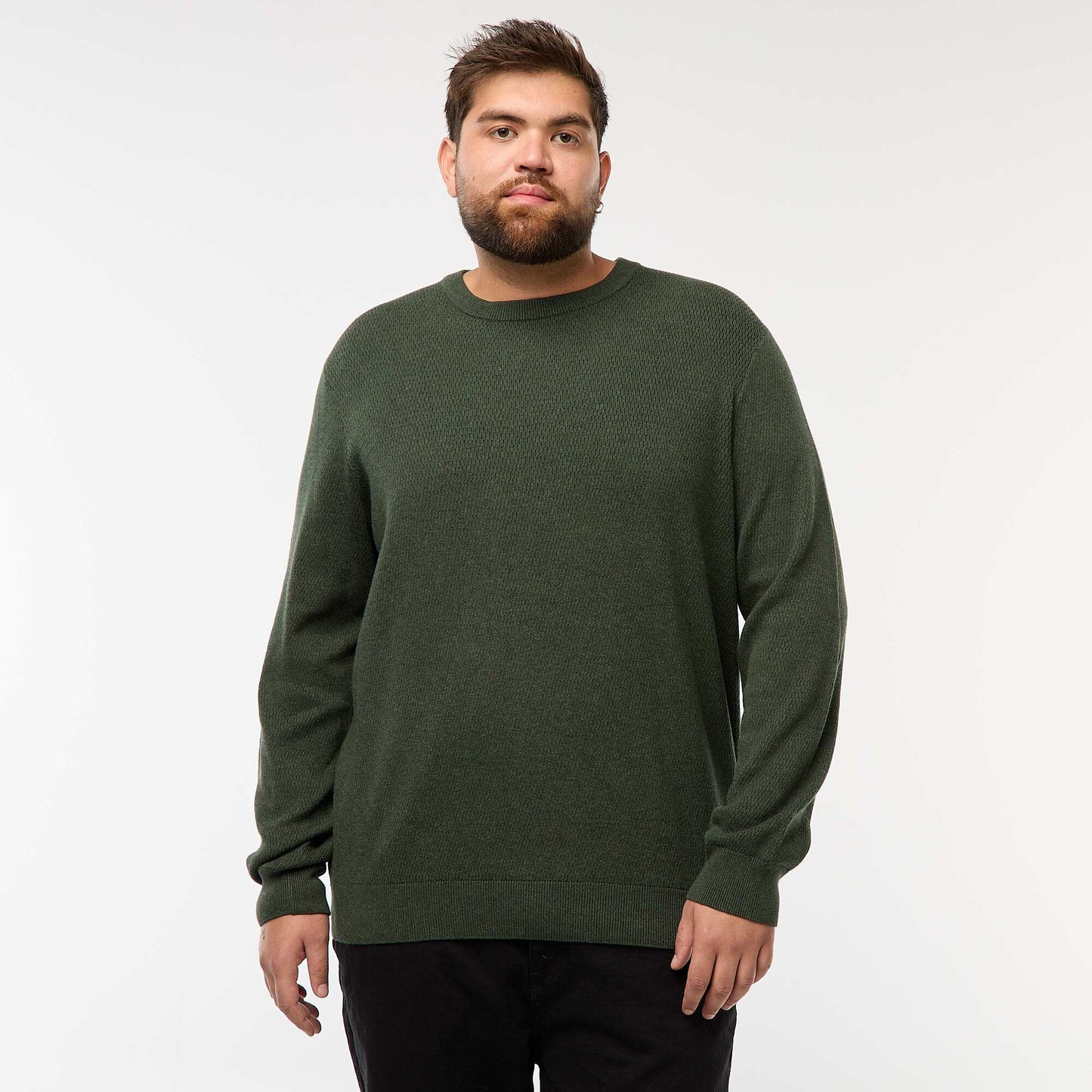 Sweater de punto liso KAKI