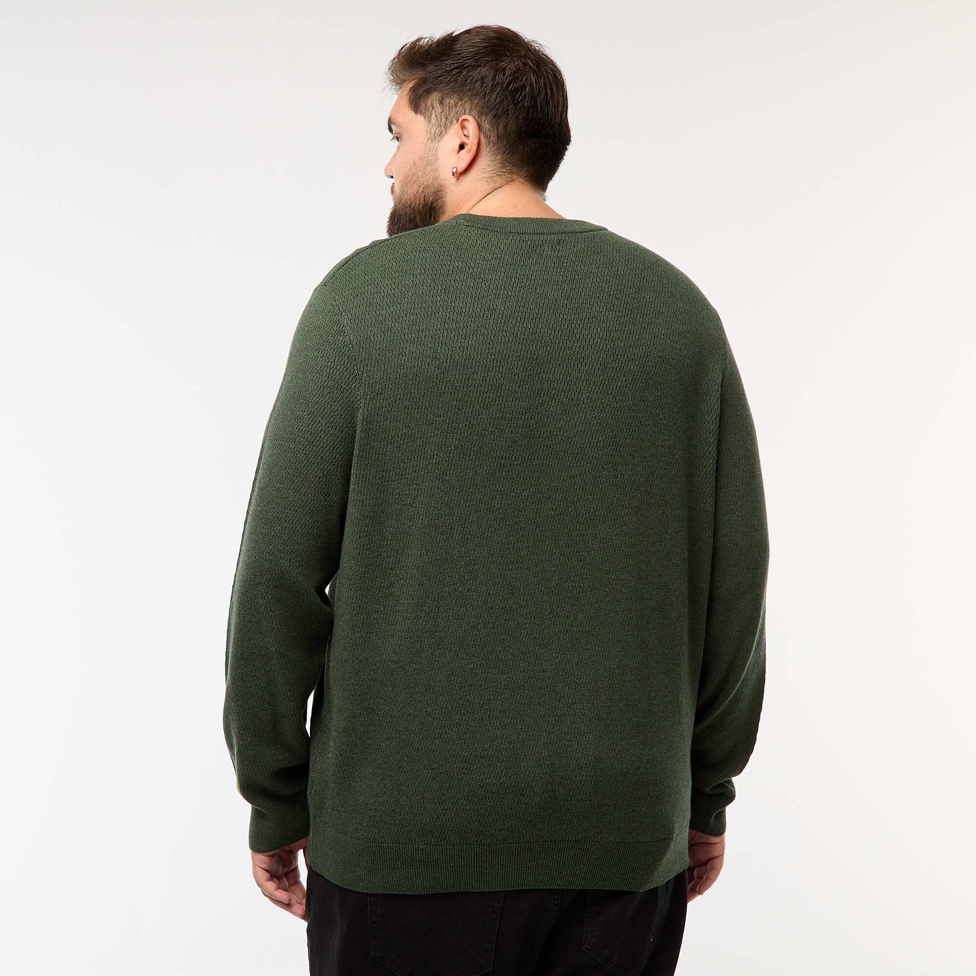 Sweater de punto liso KAKI