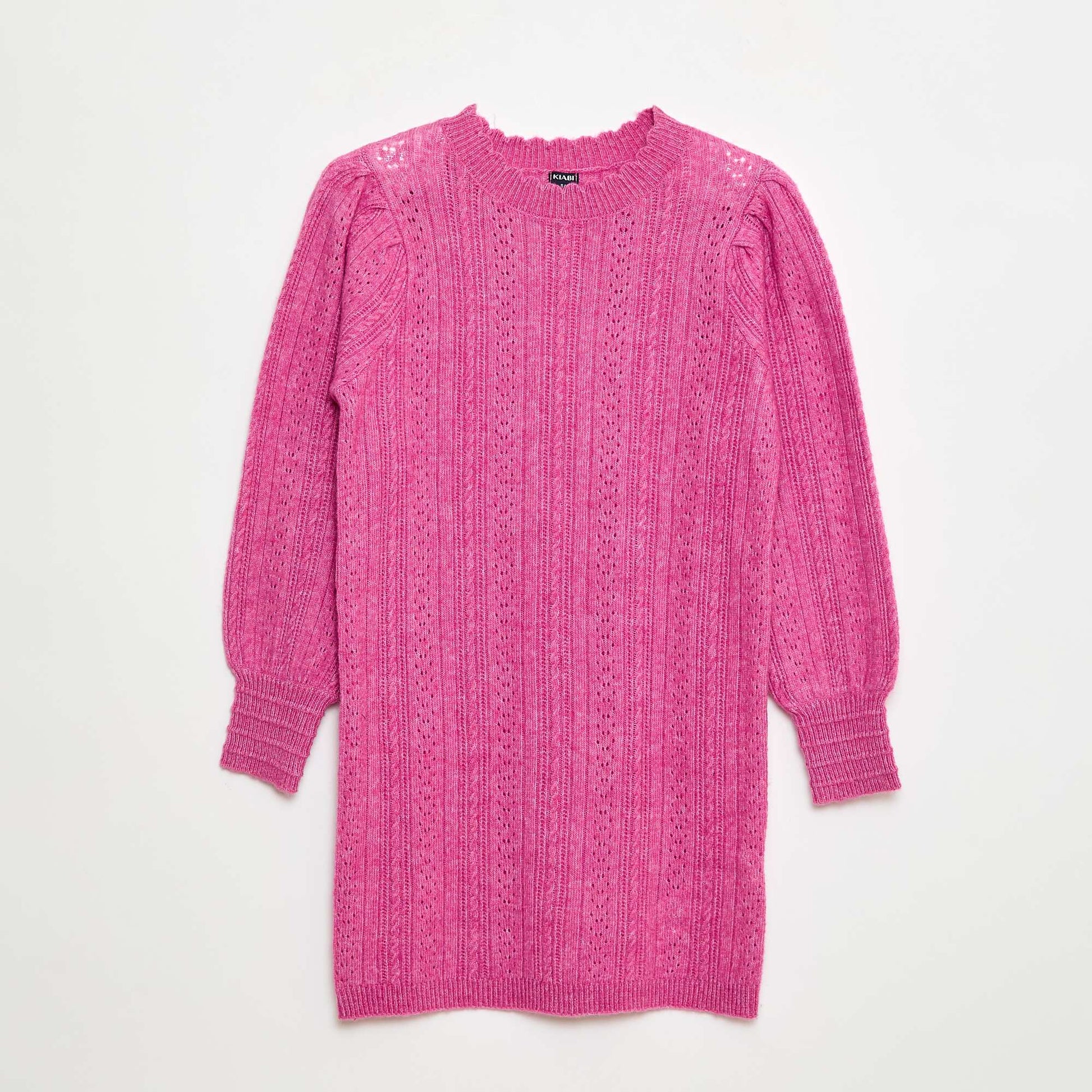 Vestido sweater de punto calado ROSA