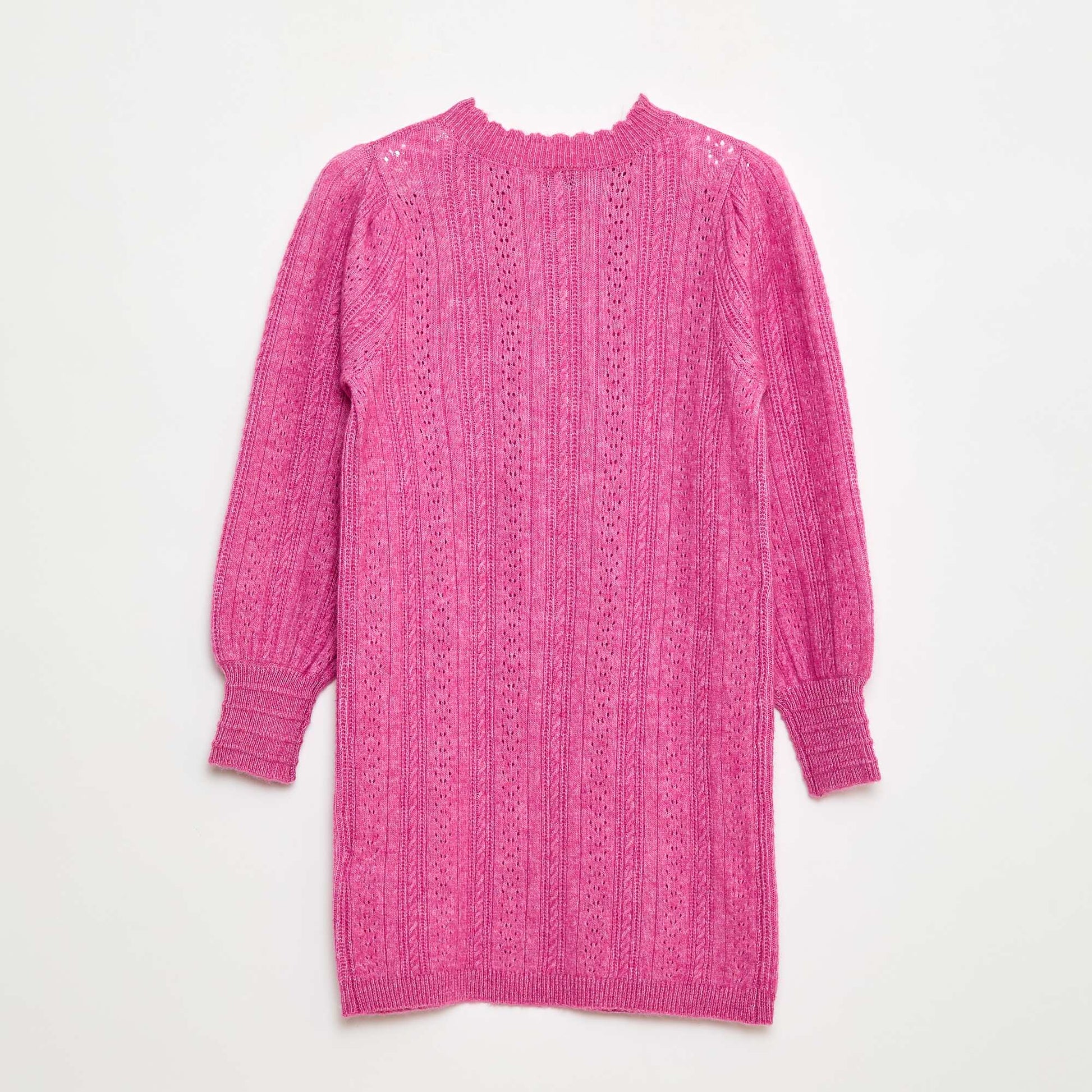 Vestido sweater de punto calado ROSA