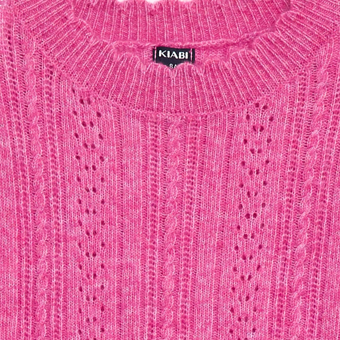 Vestido sweater de punto calado ROSA