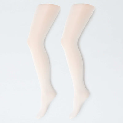 Lote de 2 pares de medias ligeras BLANCO