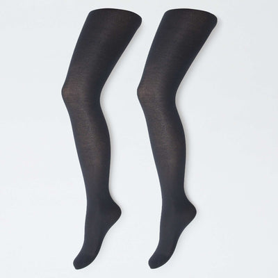 Lote de 2 pares de medias ligeras NEGRO
