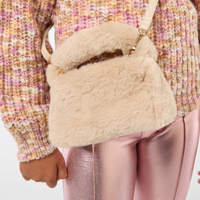 Bolso efecto pelo BEIGE