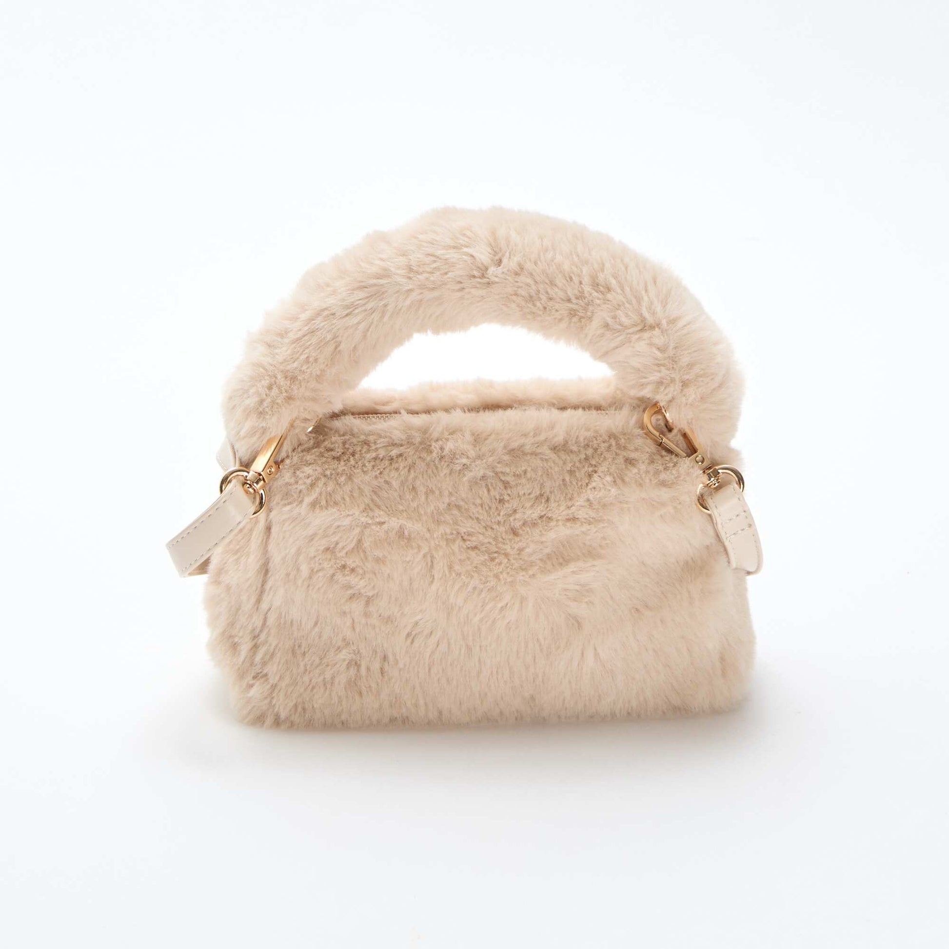 Bolso efecto pelo BEIGE