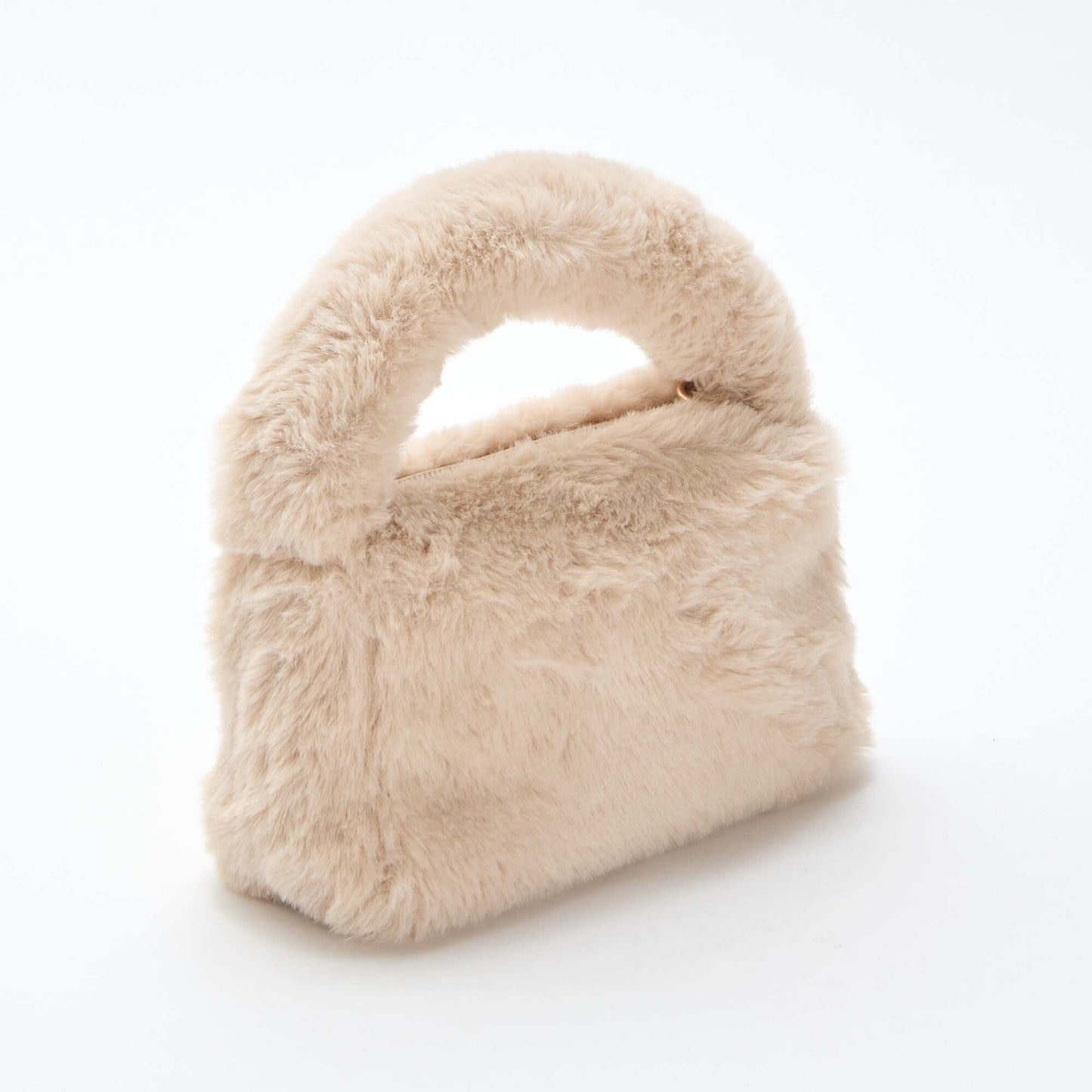 Bolso efecto pelo BEIGE