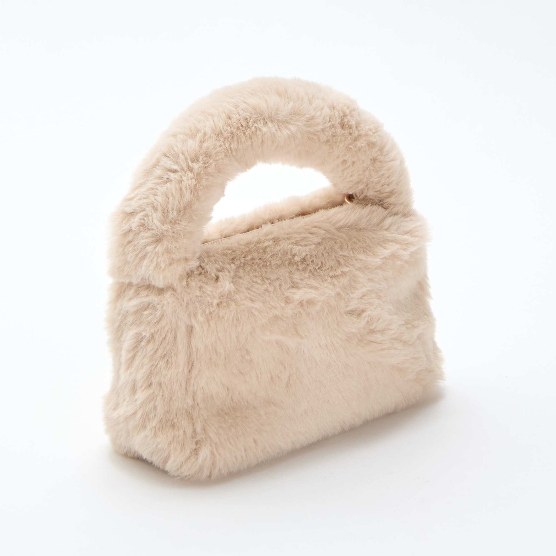 Bolso efecto pelo BEIGE