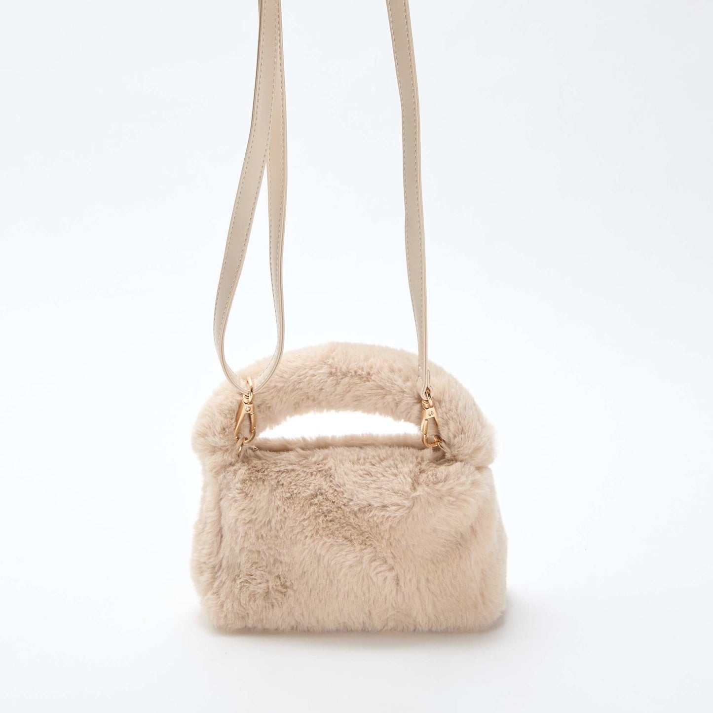 Bolso efecto pelo BEIGE