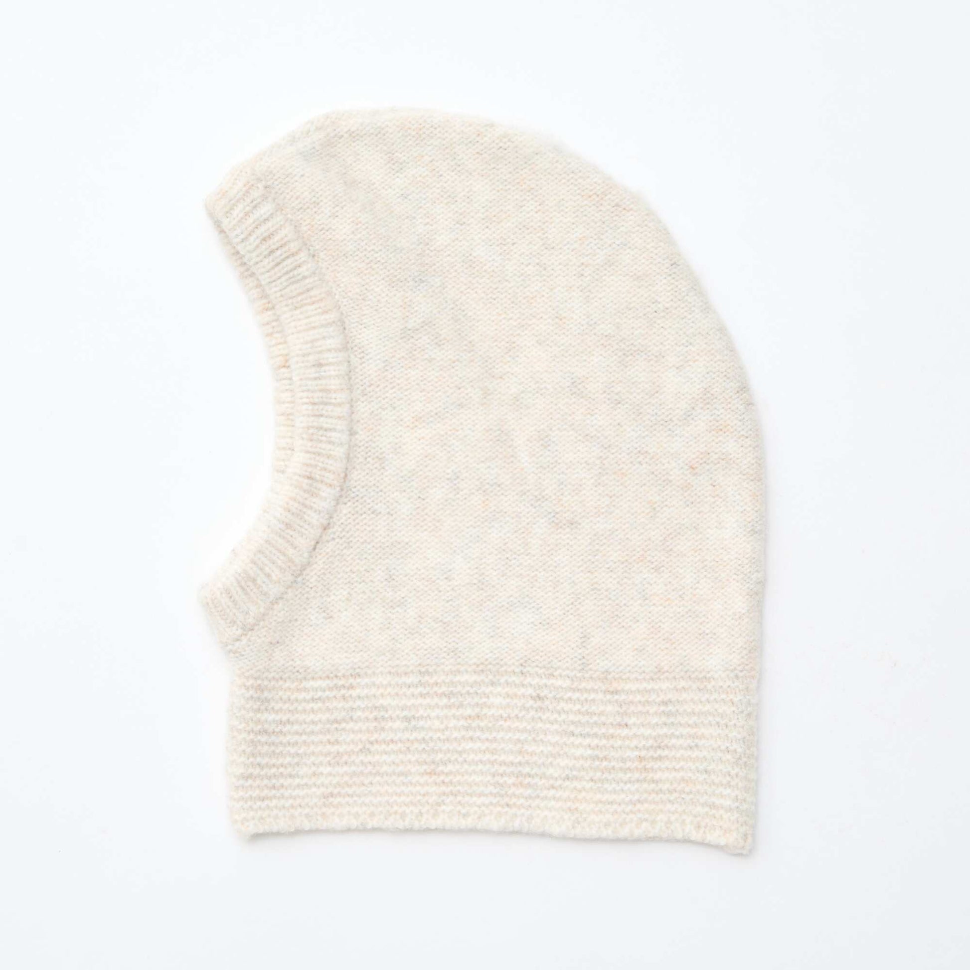 Balaclava de punto BEIGE
