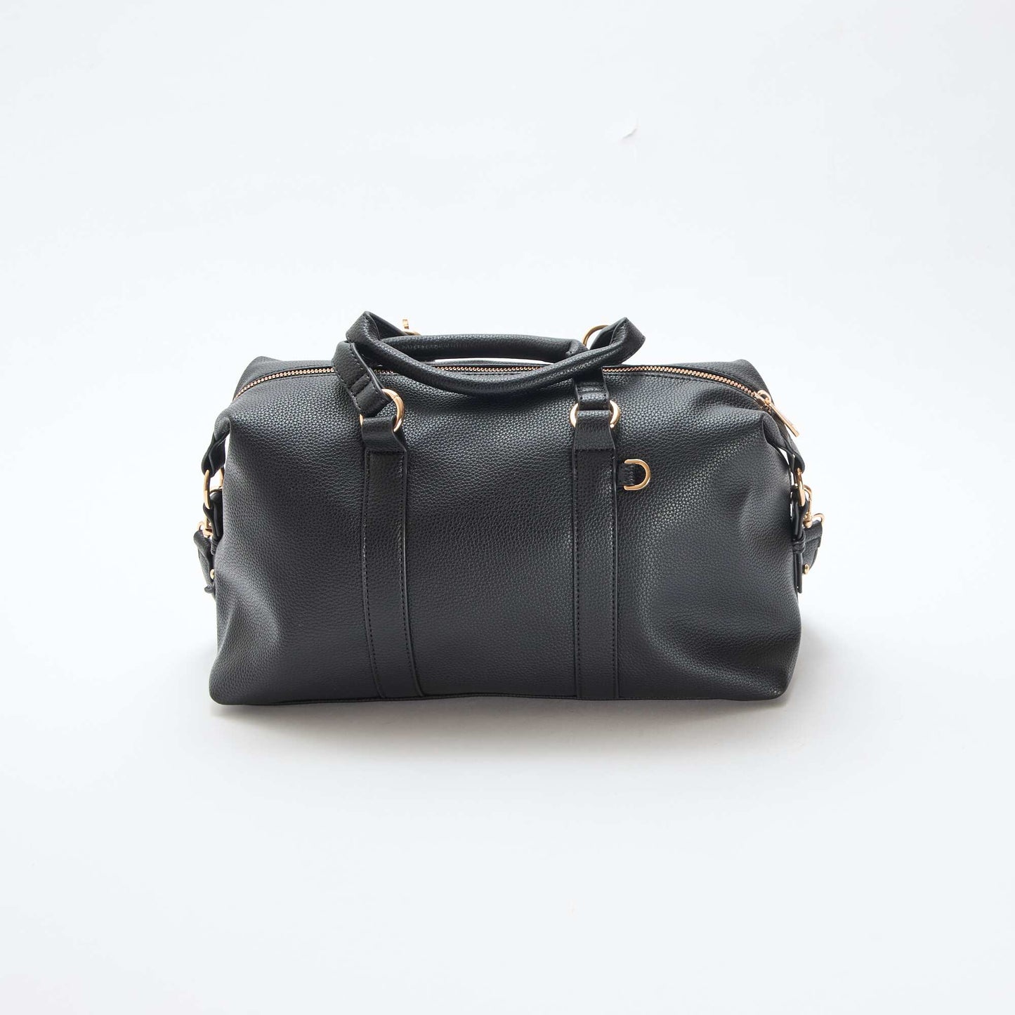 Bolso de media luna liso NEGRO