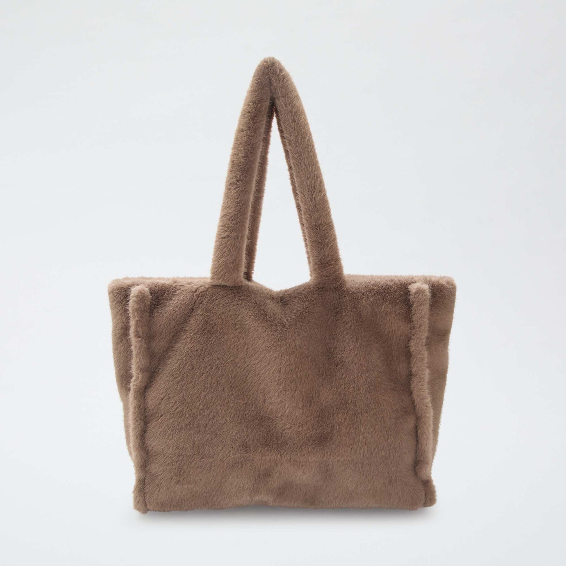 Bolso tote imitación piel GRIS