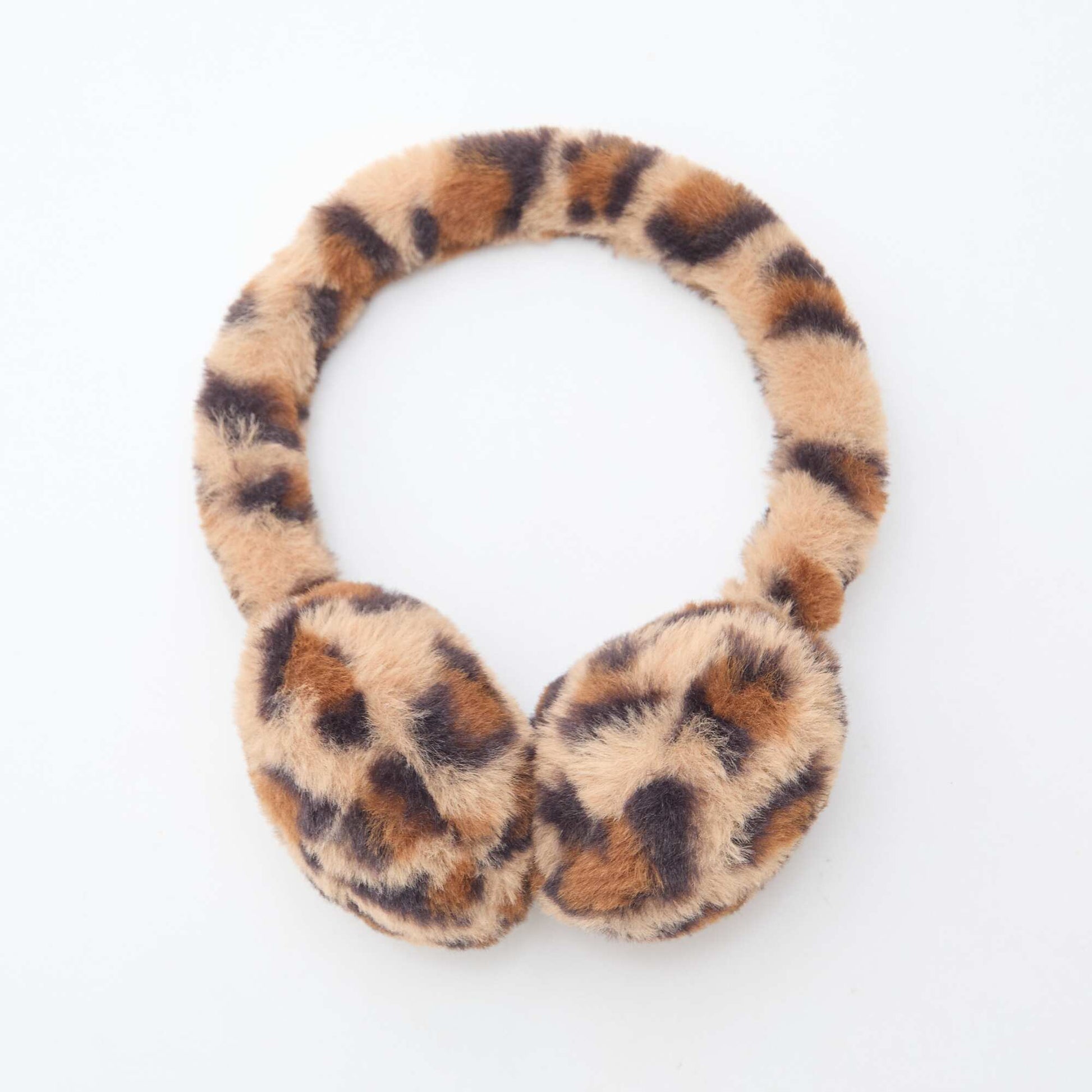 Orejeras con estampado de leopardo MARRON