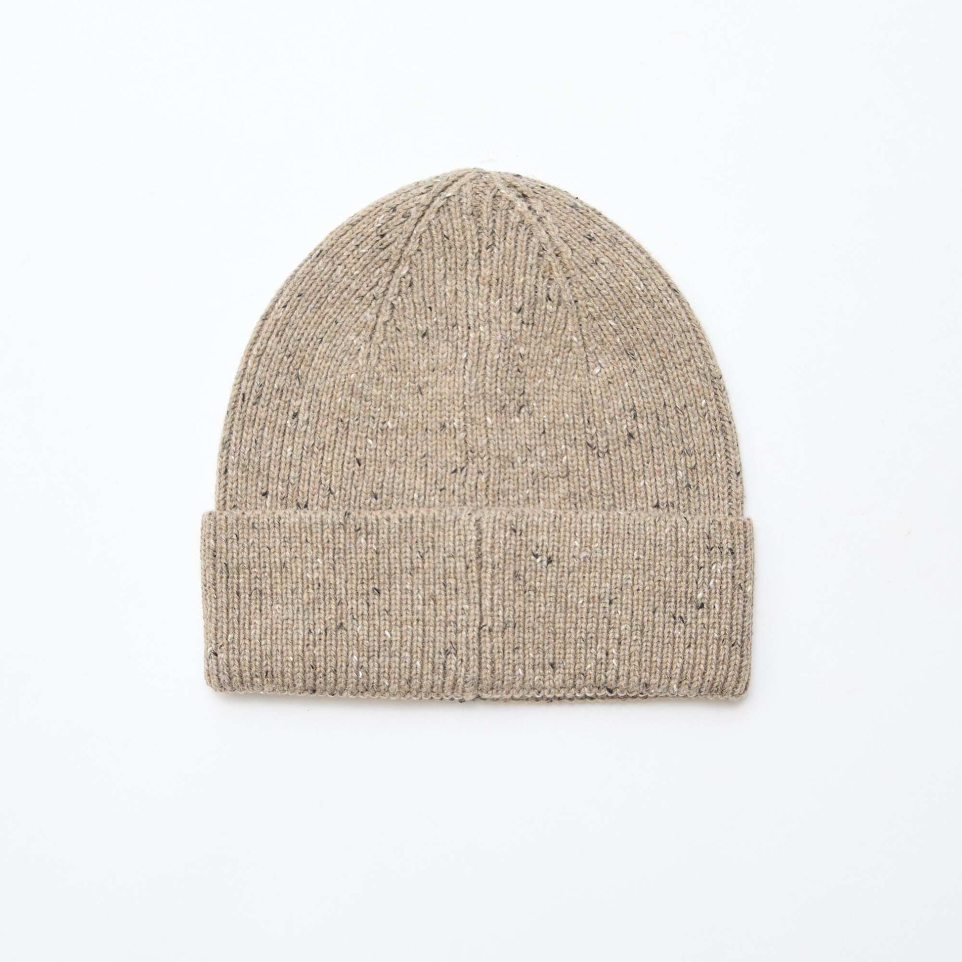 Gorro de punto fantasía BEIGE