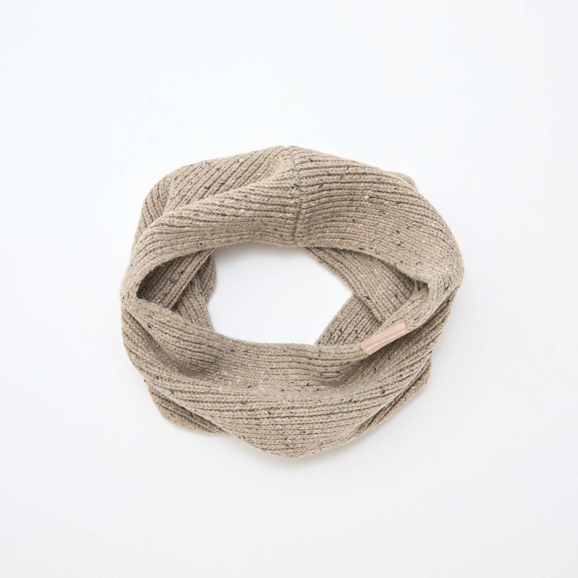 Braga de cuello de punto fantasía BEIGE