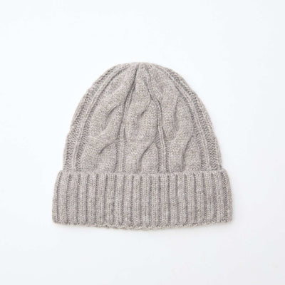 Gorro de punto trenzado MARRON