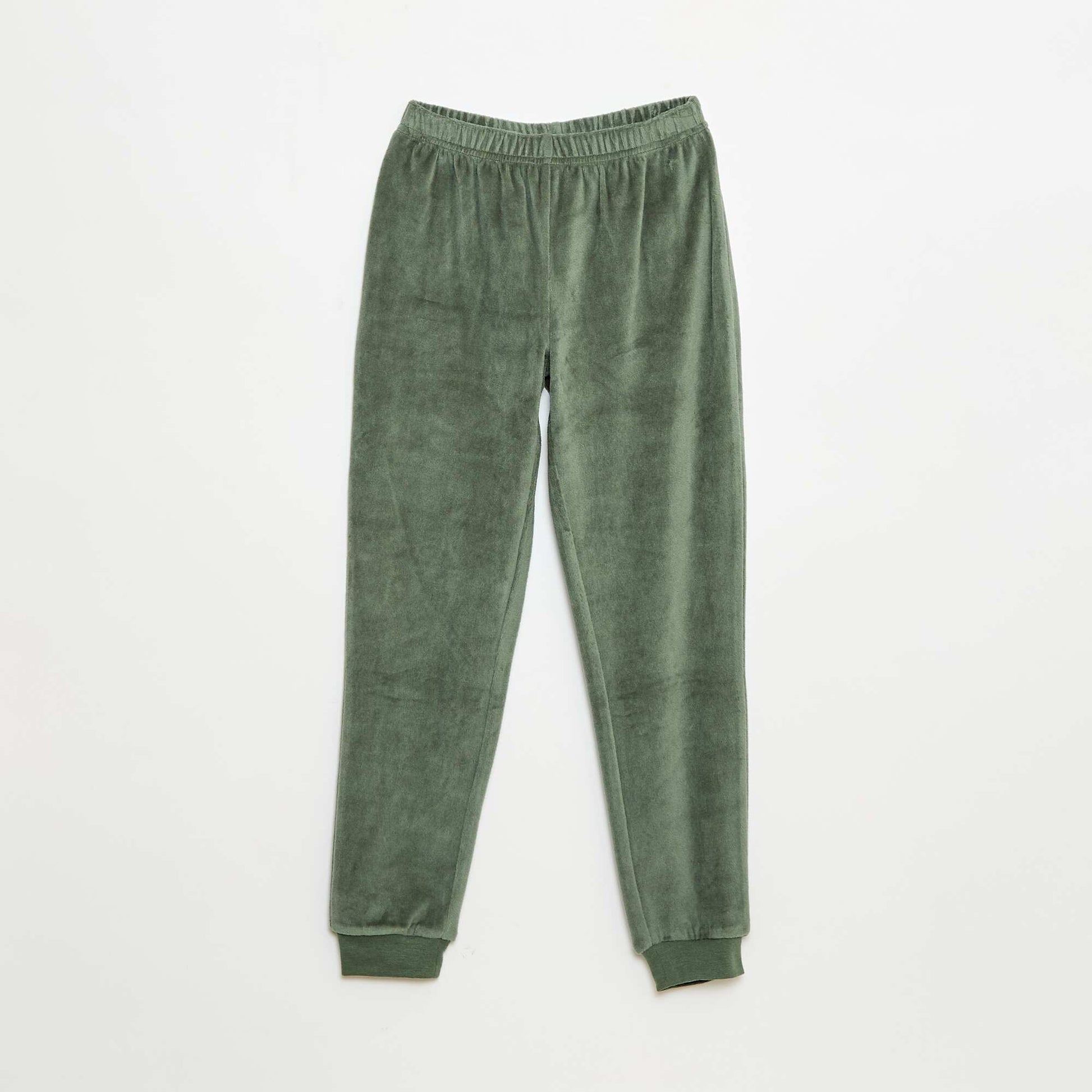 Pijama largo de terciopelo 'Mario Kart' camiseta + pantalón - 2 piezas VERDE