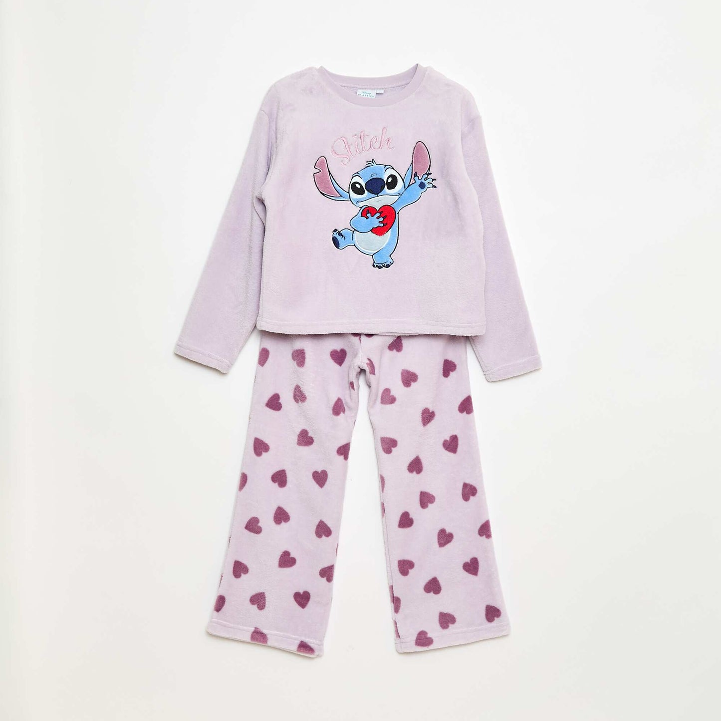 Conjunto de pijama largo polar 'Stitch' 'Disney' - 2 piezas PURPURA