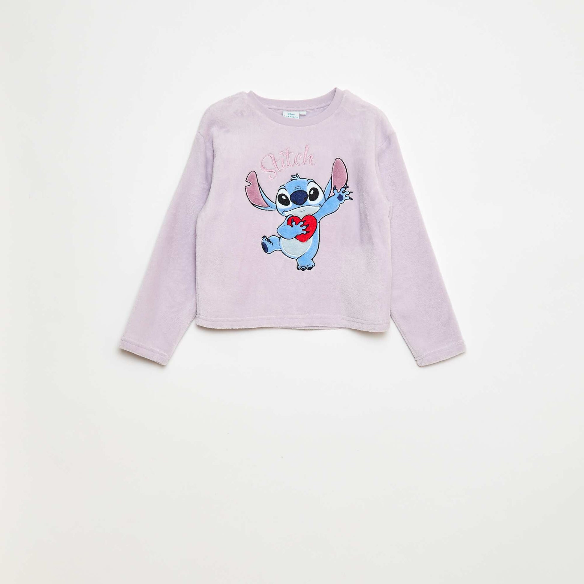 Conjunto de pijama largo polar 'Stitch' 'Disney' - 2 piezas PURPURA
