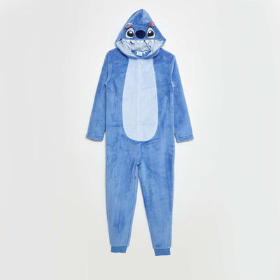 Mono de noche 'Disney' 'Stitch' en polar animado AZUL