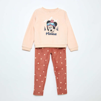 Pijama largo de terciopelo 'Minnie' 'Disney' ROSA