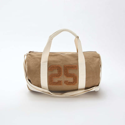 Bolso bowling de algodón MARRON