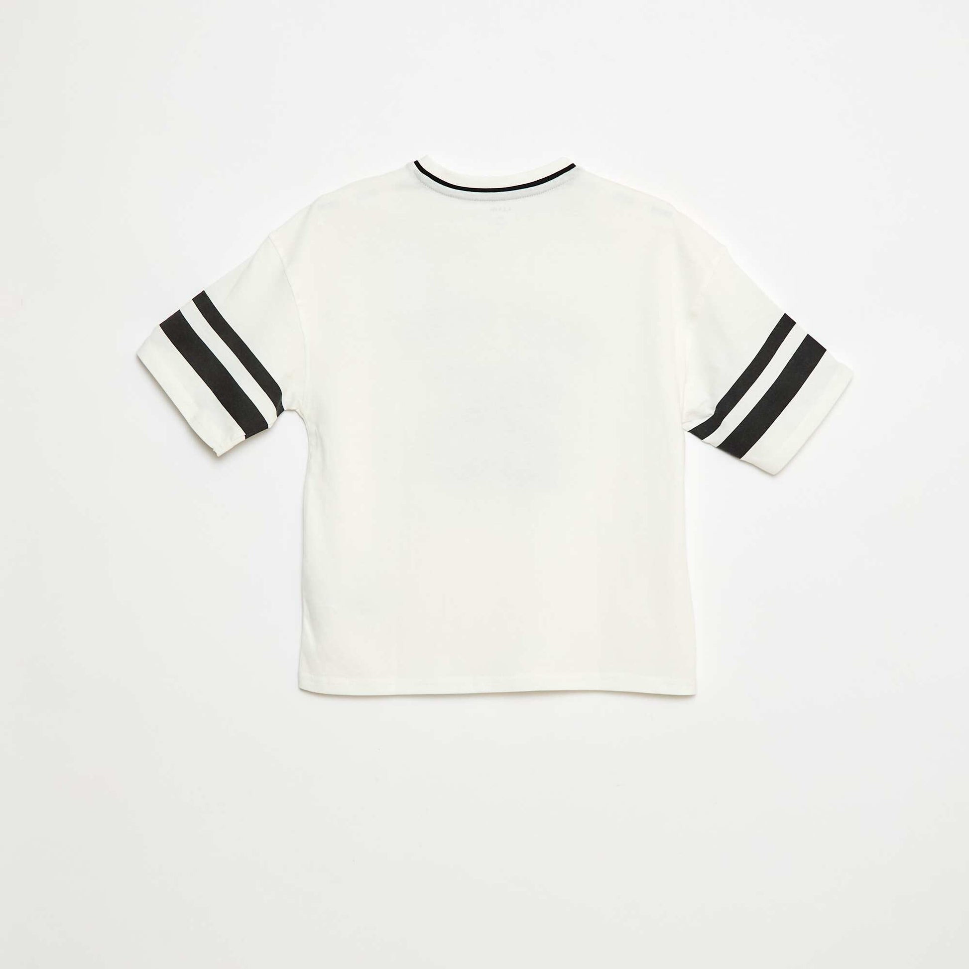 Camiseta estilo baseball BLANCO