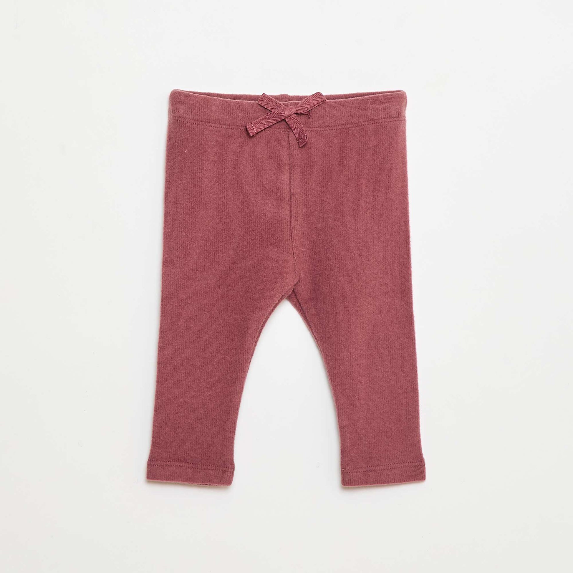 Lote de 2 leggings afelpados PURPURA