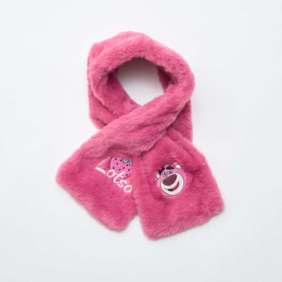 Bufanda de punto peluche 'Lotso' 'Toy Story' ROSA