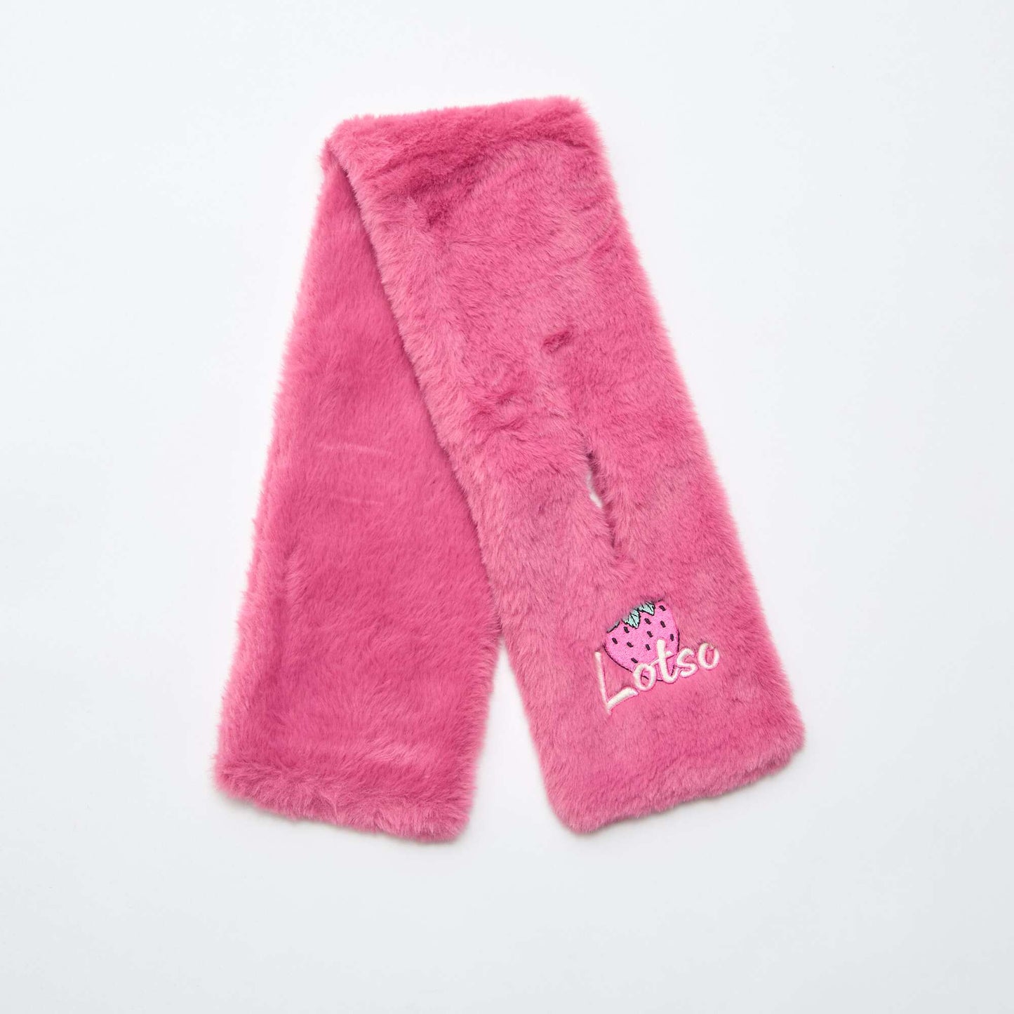 Bufanda de punto peluche 'Lotso' 'Toy Story' ROSA