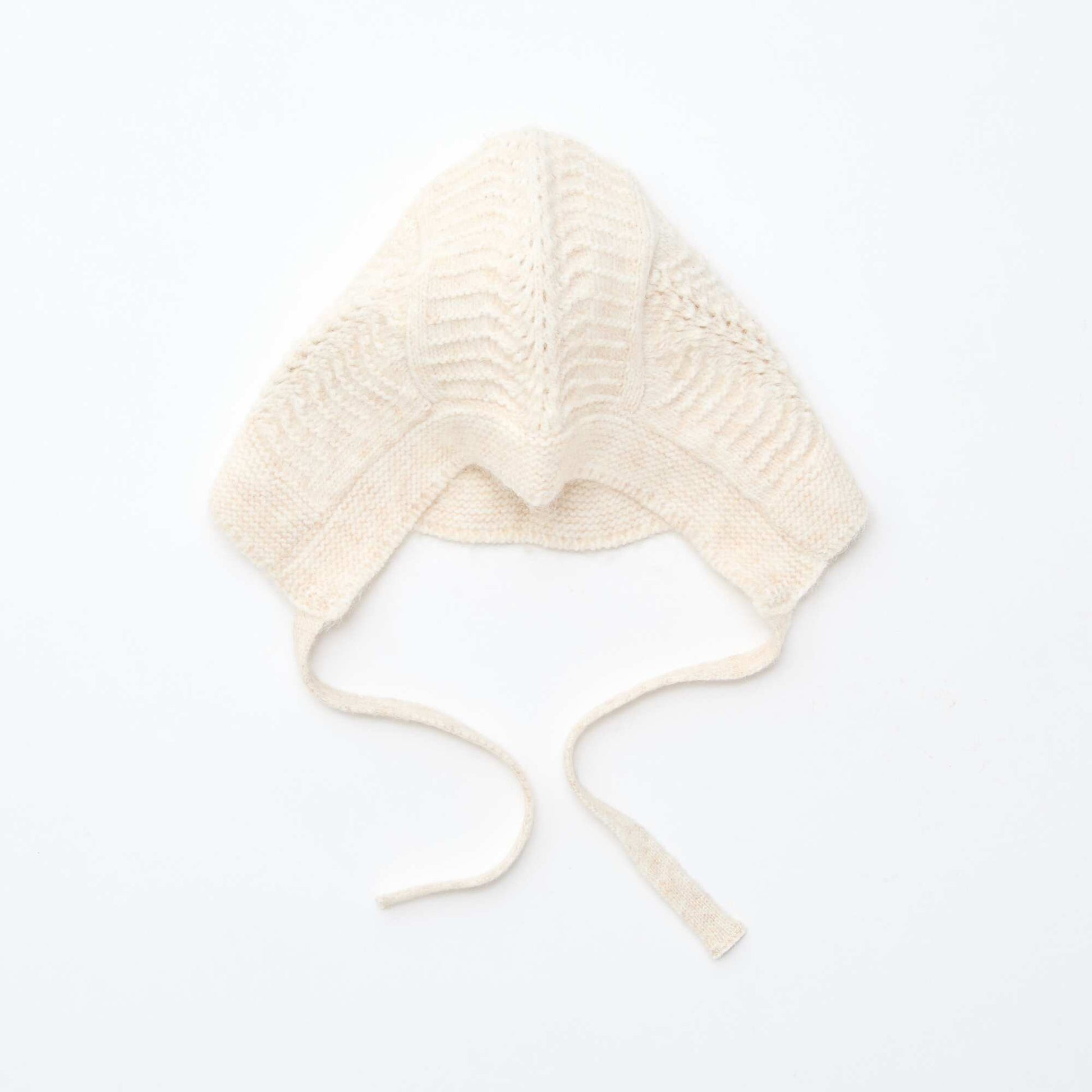 Gorro de punto fantasía BEIGE
