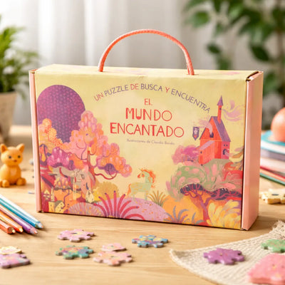 El mundo encantado set puzzle + libro