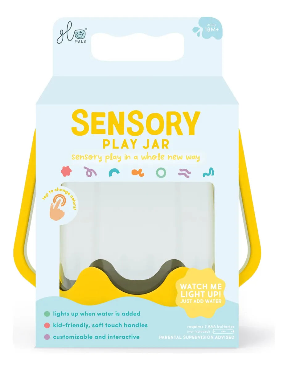 Jarra de juego sensorial GloPals - Amarillo