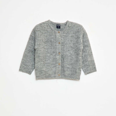 Chaleco de punto tricot GRIS