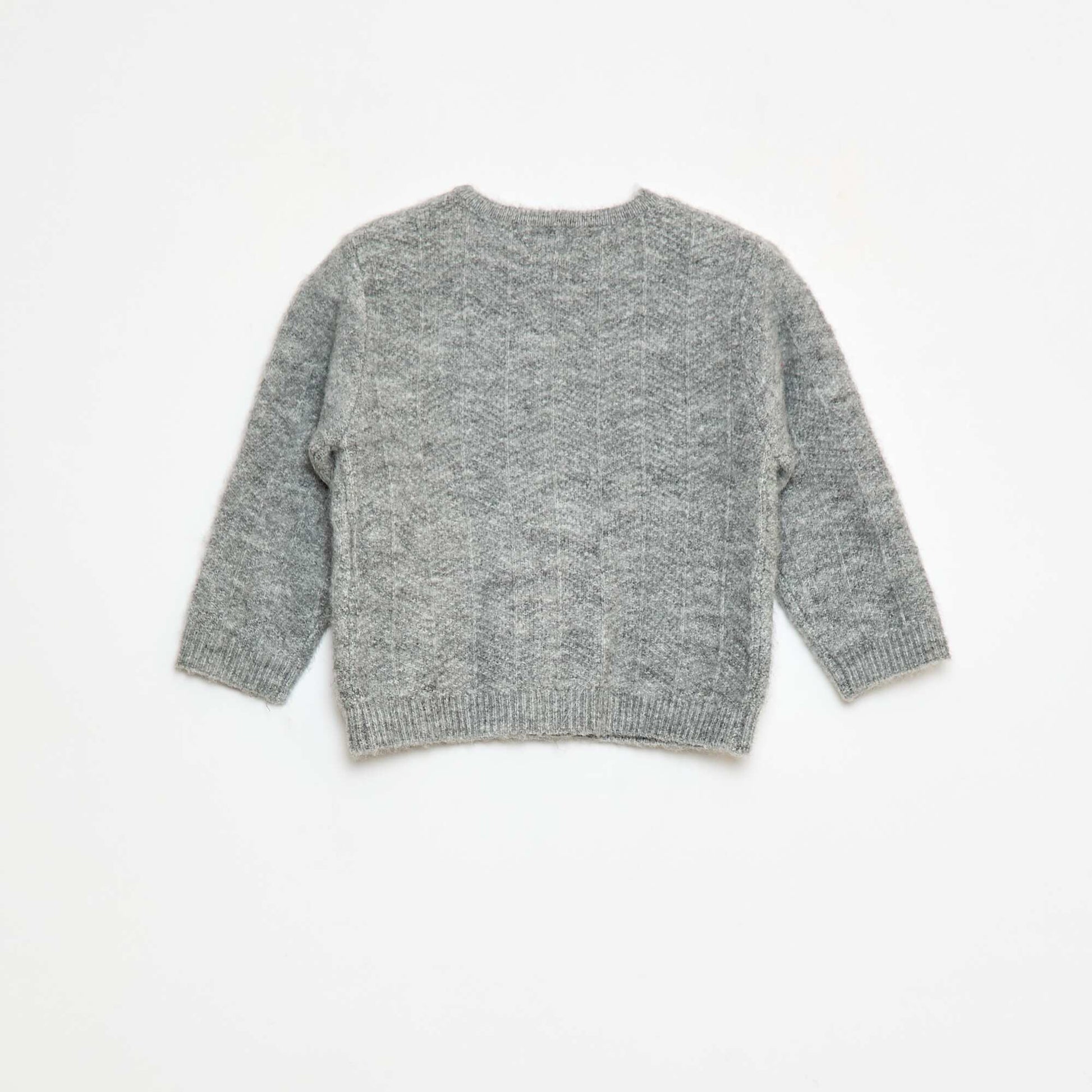 Chaleco de punto tricot GRIS