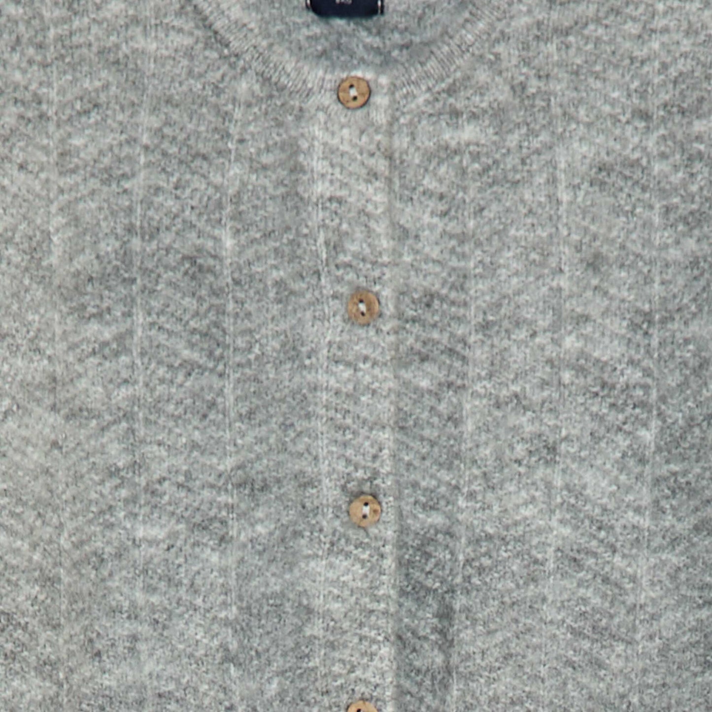 Chaleco de punto tricot GRIS