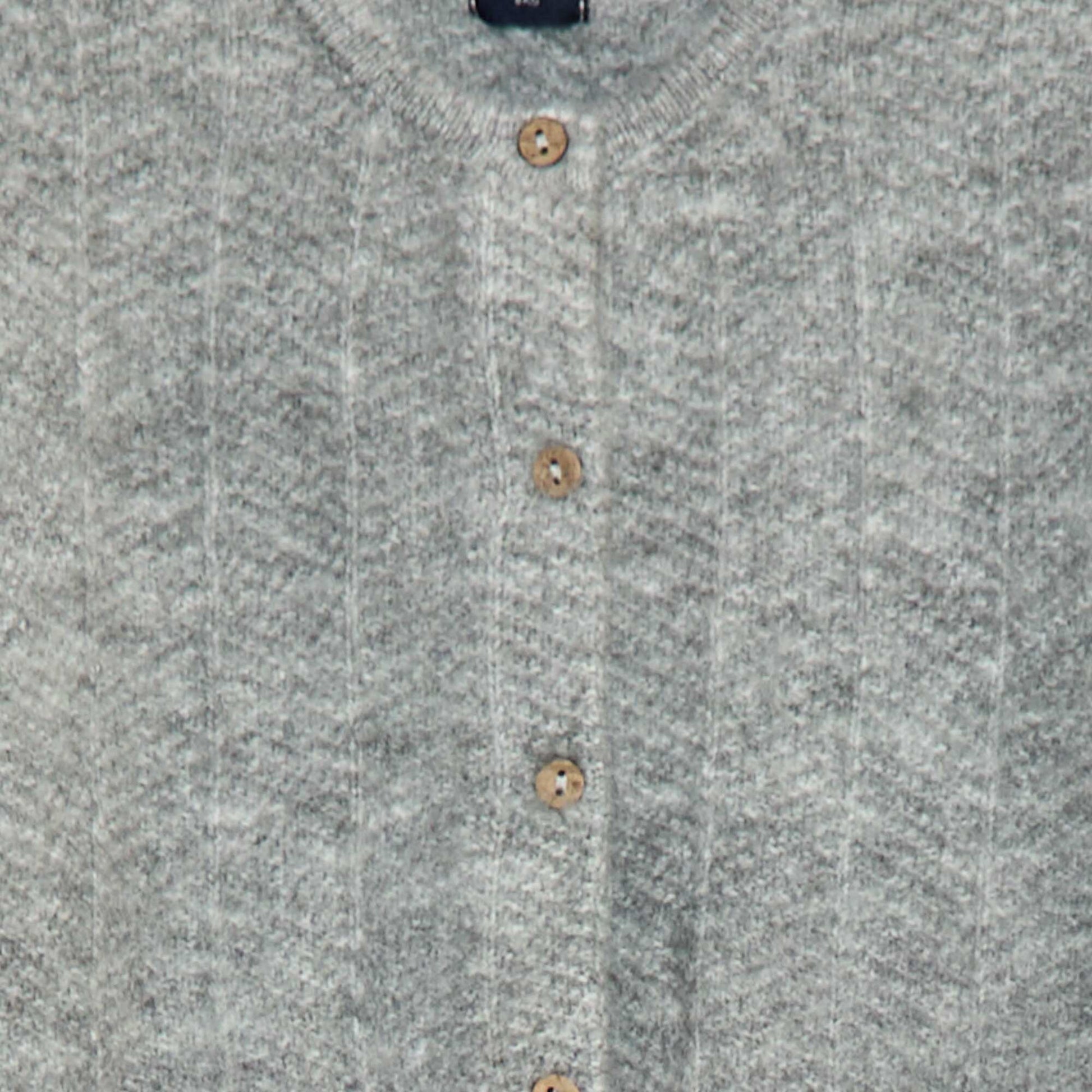 Chaleco de punto tricot GRIS