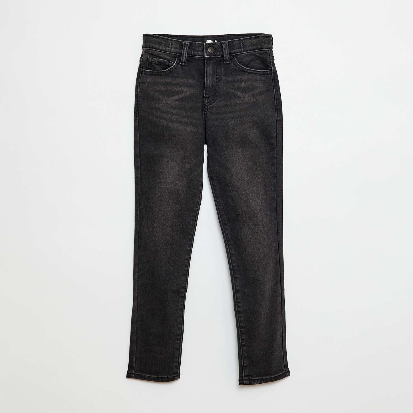 Pantalón jean stretch corte slim de algodón GRIS