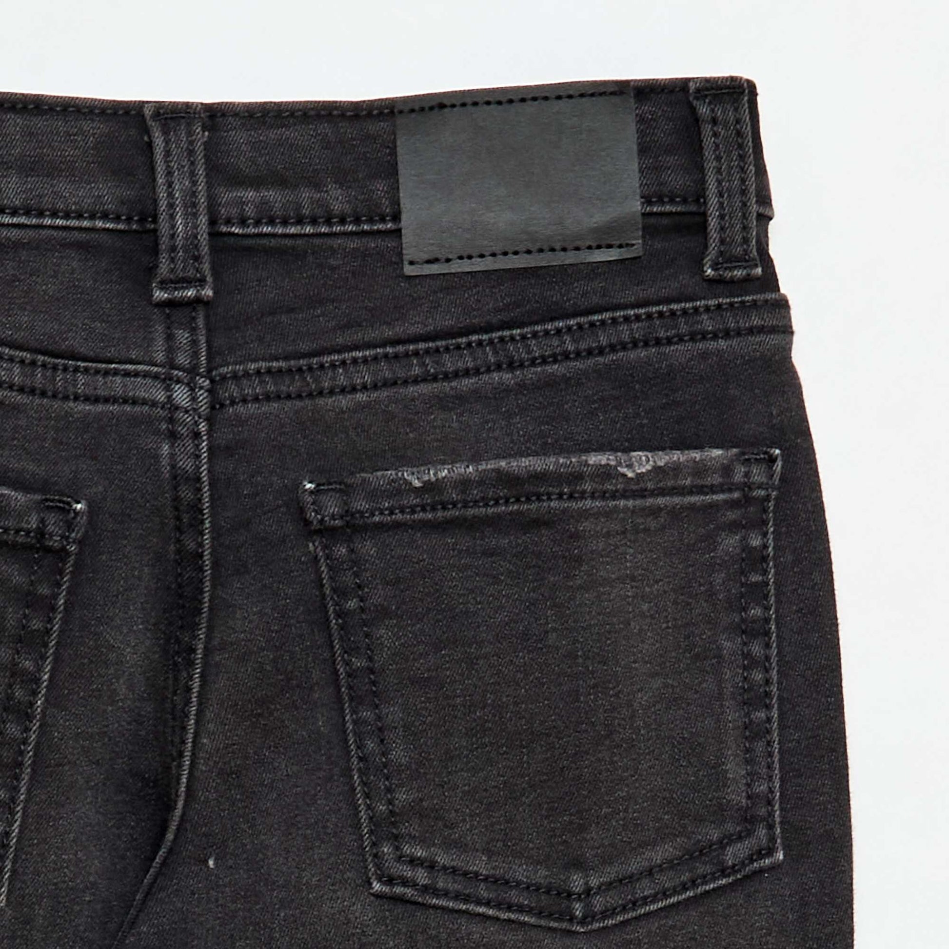 Pantalón jean stretch corte slim de algodón GRIS