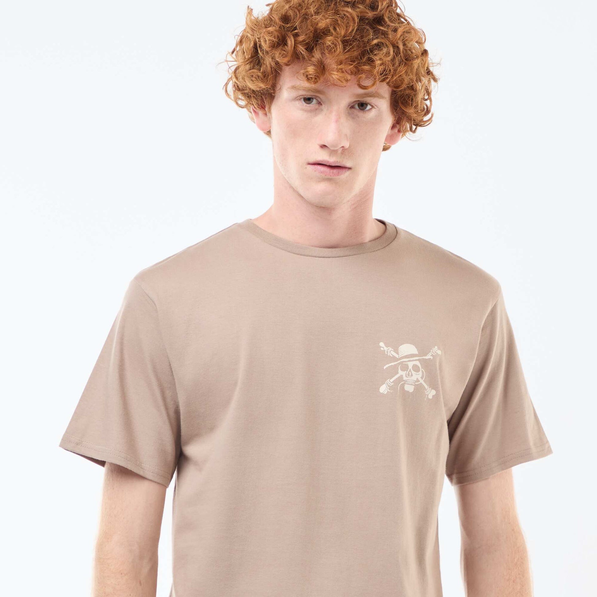 Camiseta 'Sun city' 'One piece' de algodón BEIGE