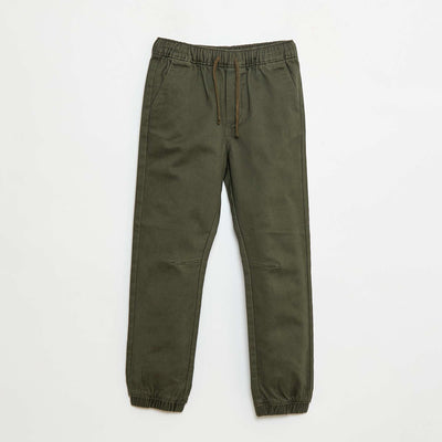 Pantalón elástico de algodón KAKI