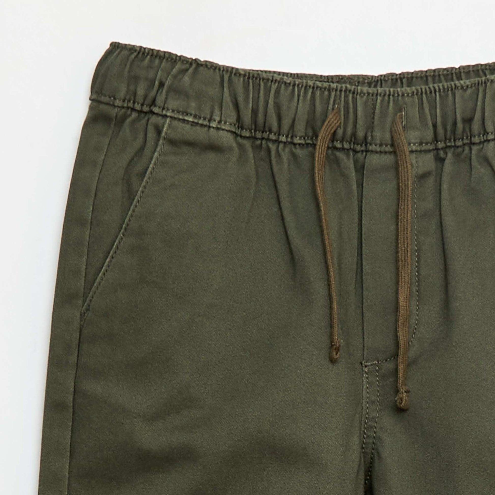 Pantalón elástico de algodón KAKI