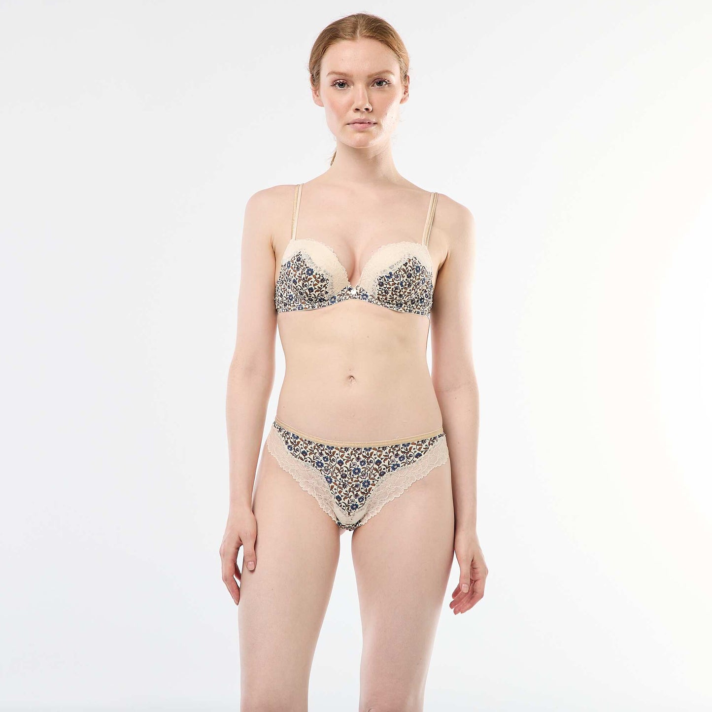Tanga de microfibra estampada BLANCO