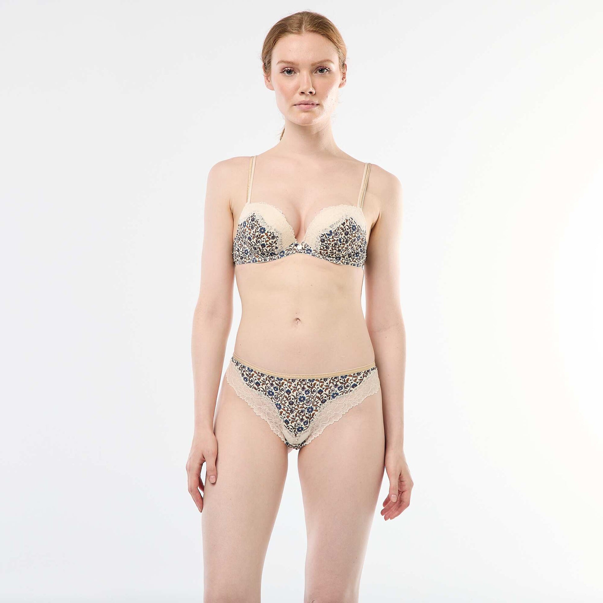 Tanga de microfibra estampada BLANCO