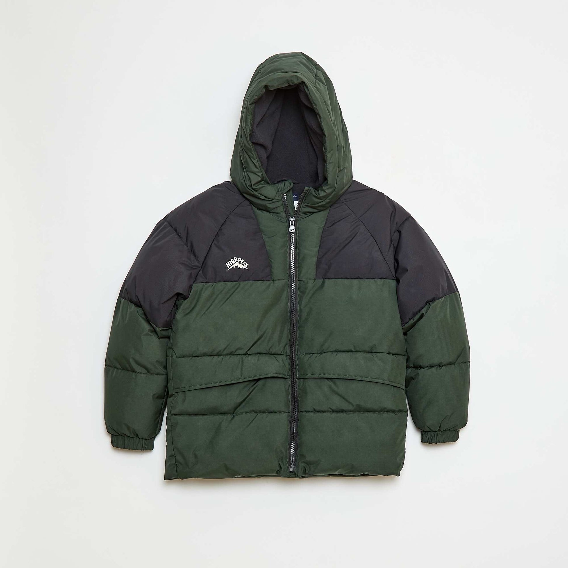 Campera acolchada bicolor KAKI