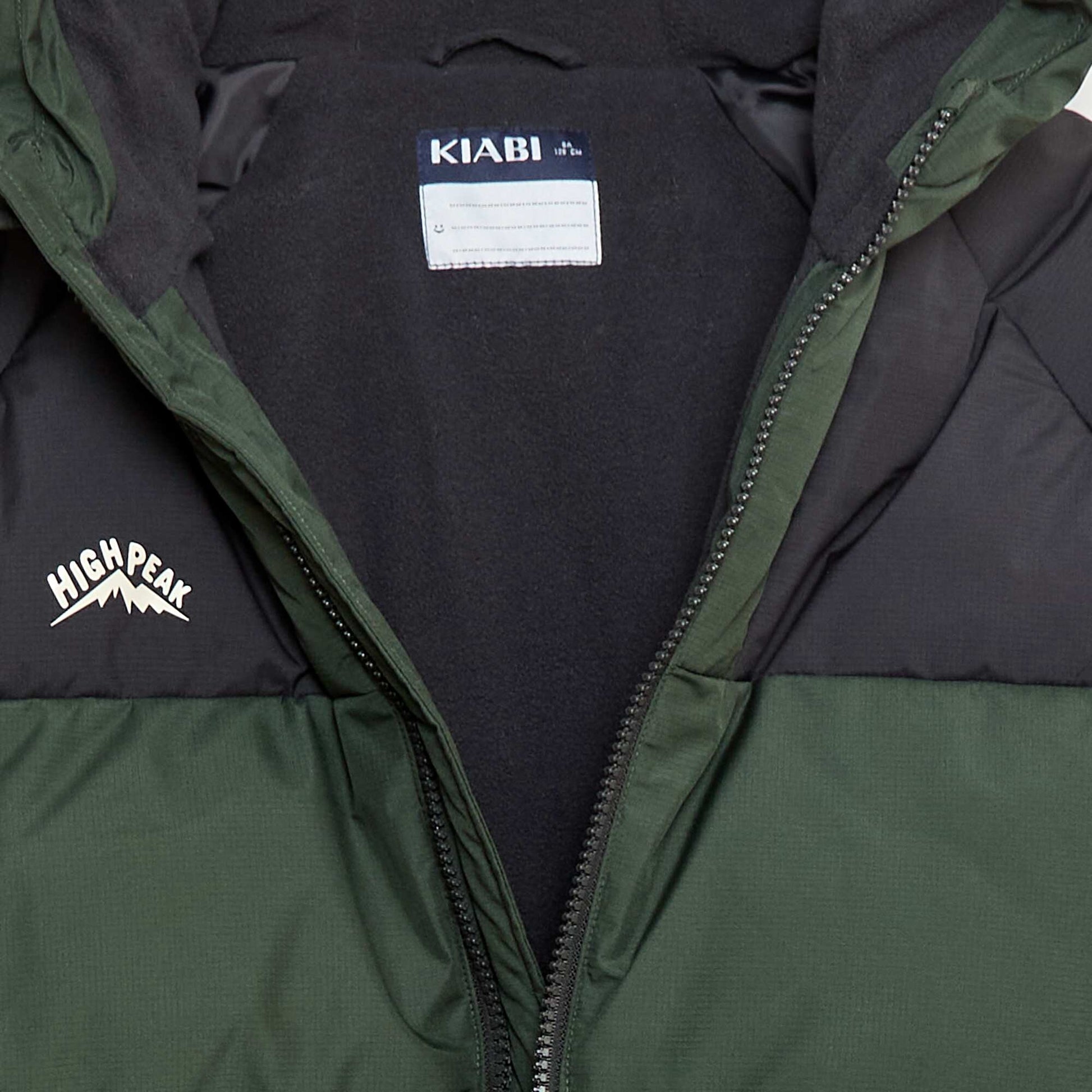 Campera acolchada bicolor KAKI