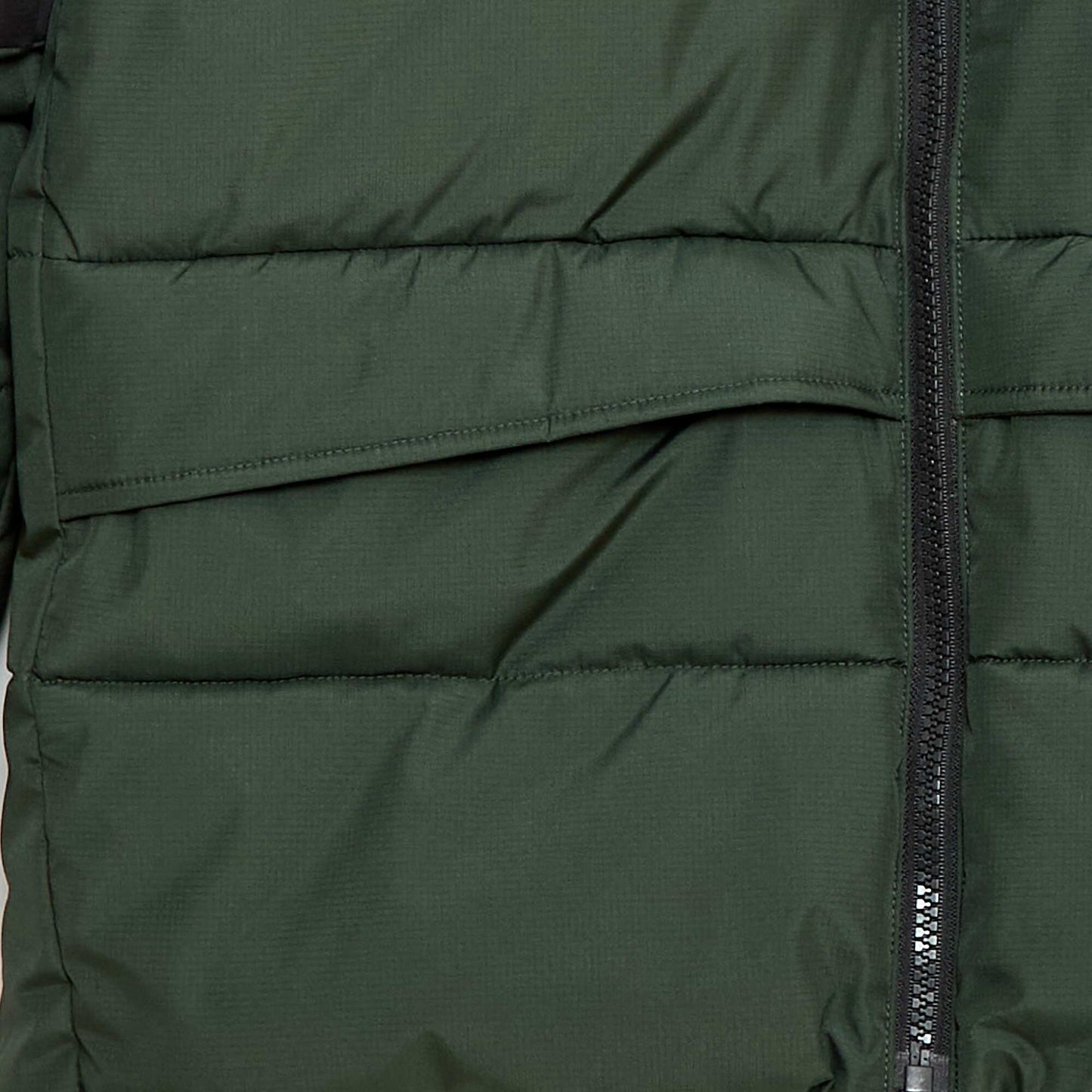 Campera acolchada bicolor KAKI
