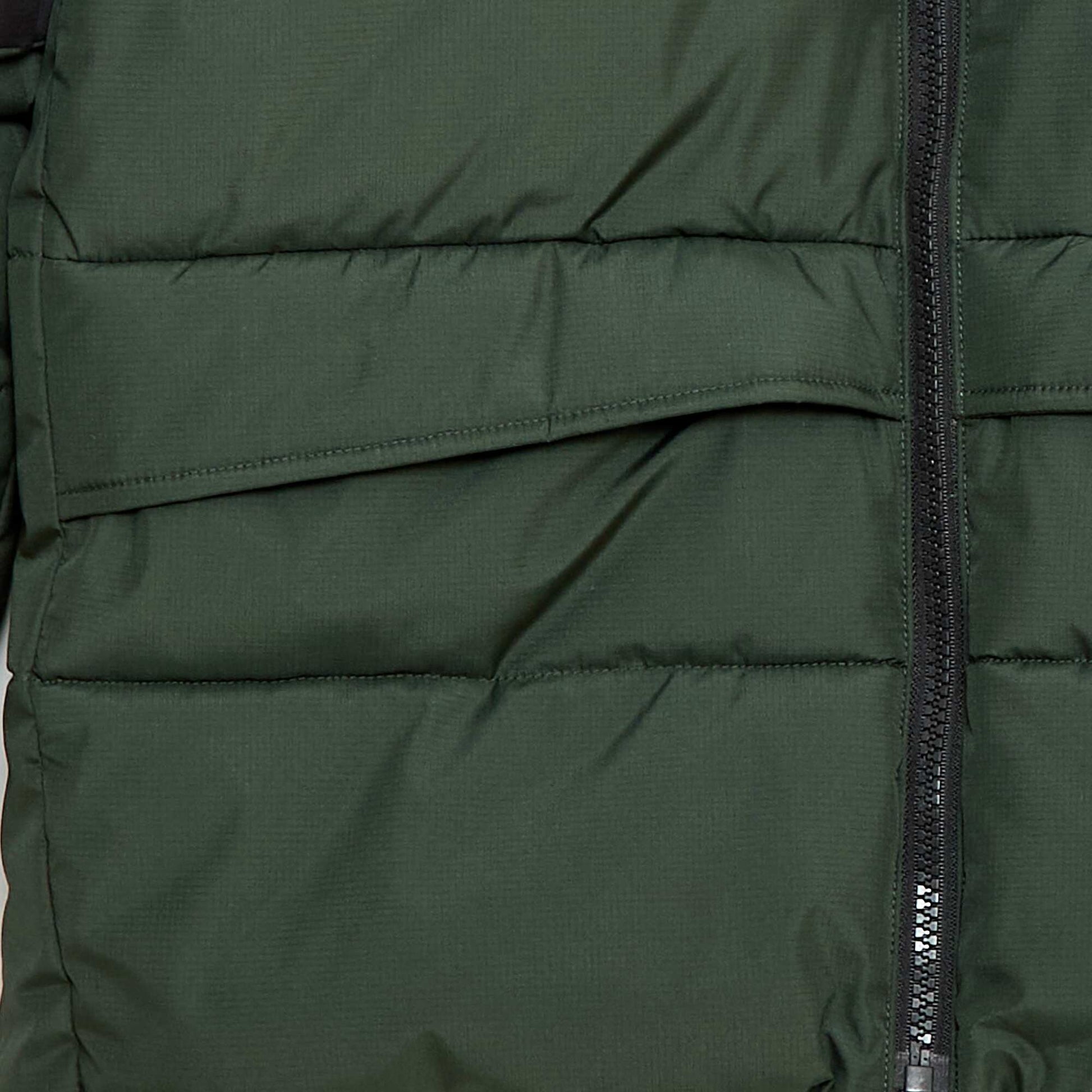Campera acolchada bicolor KAKI